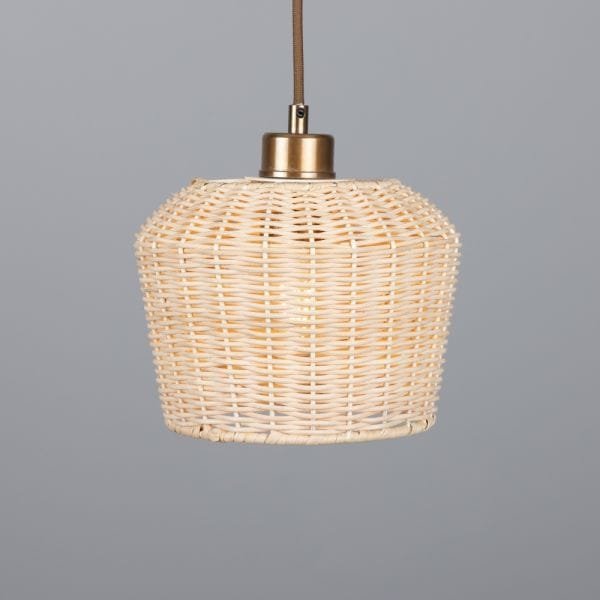 Manila Small Rattan Pendant Light 20cm Rattan & Rafia Lighting Collection Great Lighting UK Ltd